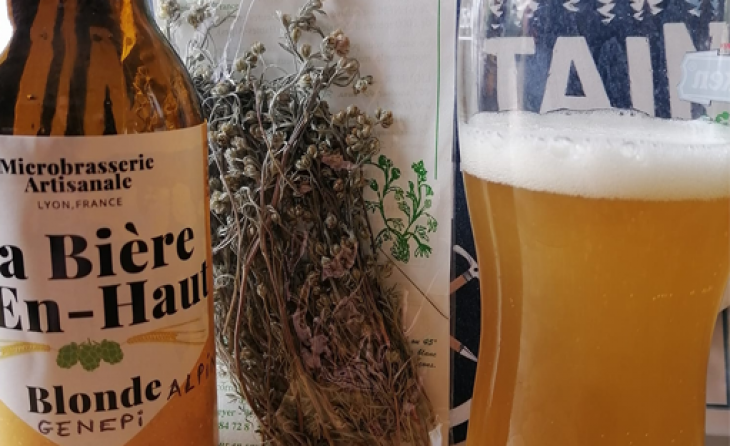 Nouvelle bière en Édition limitée brassée avec du Génépi BIO des Hautes-Alpes.